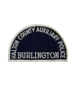 Canadian Ontario Halton County Auxiliary Burlington White Border Police Patch Canadian Ontario Halton County Auxiliary Burlington White Border Police Patch