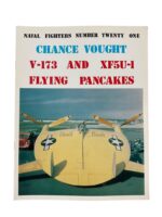 WW2 US USN Navy Chance Vought V-173 and XF5U-1 Flying Pancakes Naval Fighters No 21 Used Softcover Reference Book