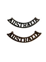 WW2 Australia Shoulder Titles Insignia Pair WW2 Australia Shoulder Titles Insignia Pair