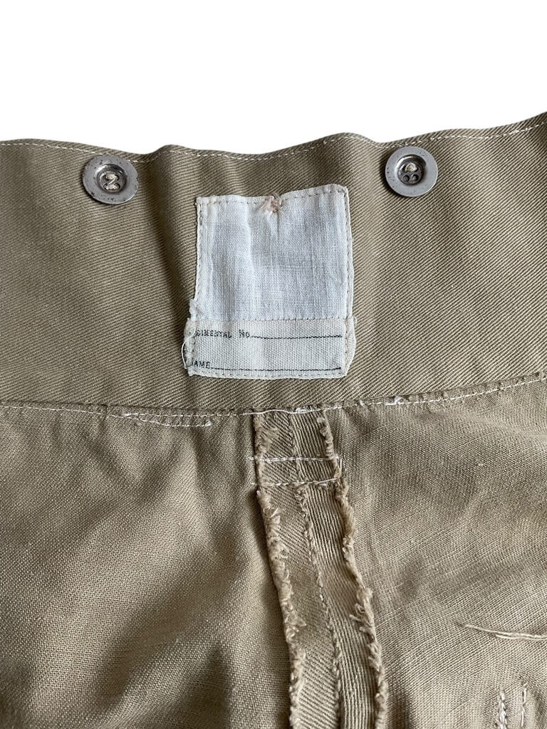 WW2 British Tropical Trousers Pants Waist 34 Inches Inseam 30 Inches WW2 British Tropical Trousers Pants Waist 34 Inches Inseam 30 Inches