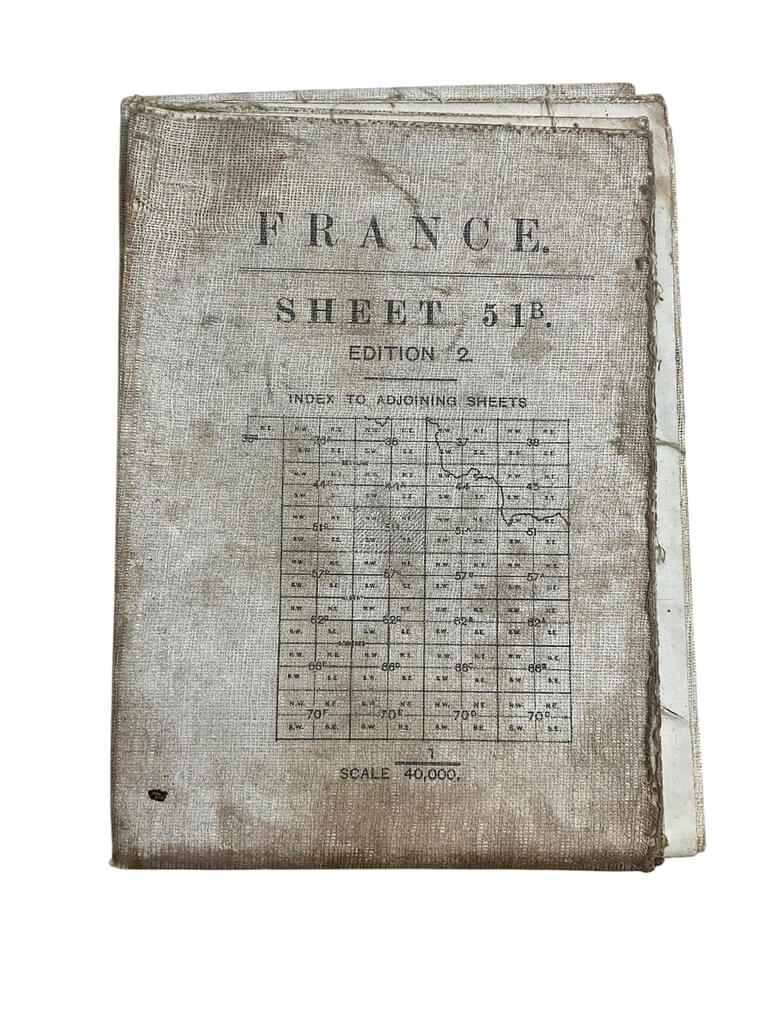 WW1 French France Trench Map Sheet 51B Edition 2 WW1 French France Trench Map Sheet 51B Edition 2