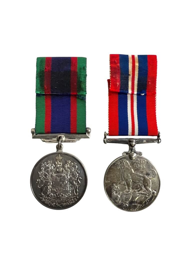 WW1 WW2 Canadian Birks Bar SGT WS Banks RVNR With Paperwork WW1 WW2 Canadian Birks Bar SGT WS Banks RVNR With Paperwork