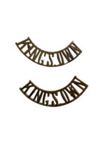 WW1 British BEF Kings Own Shoulder Titles Insignia Pair