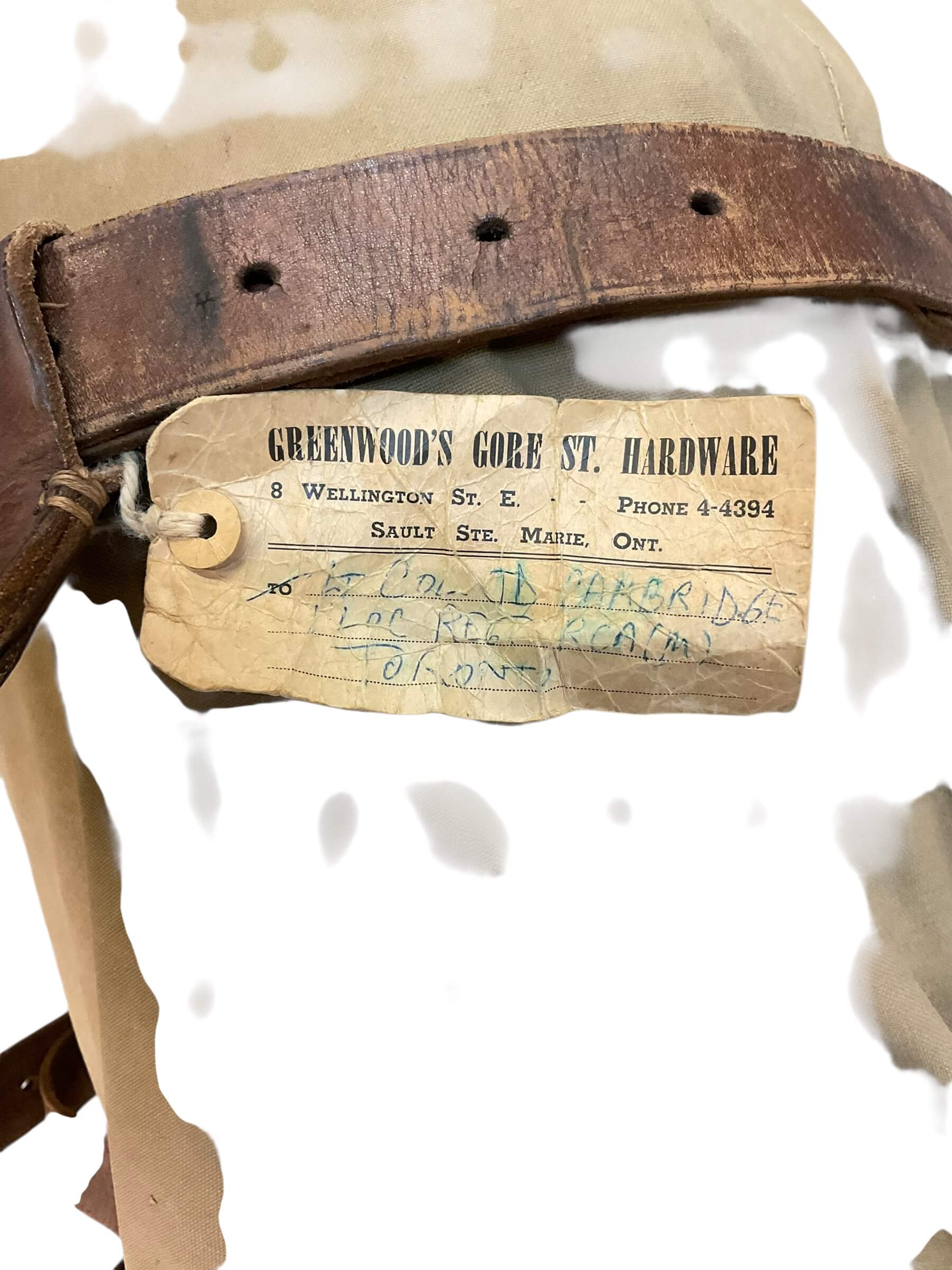 WW2 Canadian Officers Sleeping Bag Named Commanding Officer RCA WW2 Canadian Officers Sleeping Bag Named Commanding Officer RCA