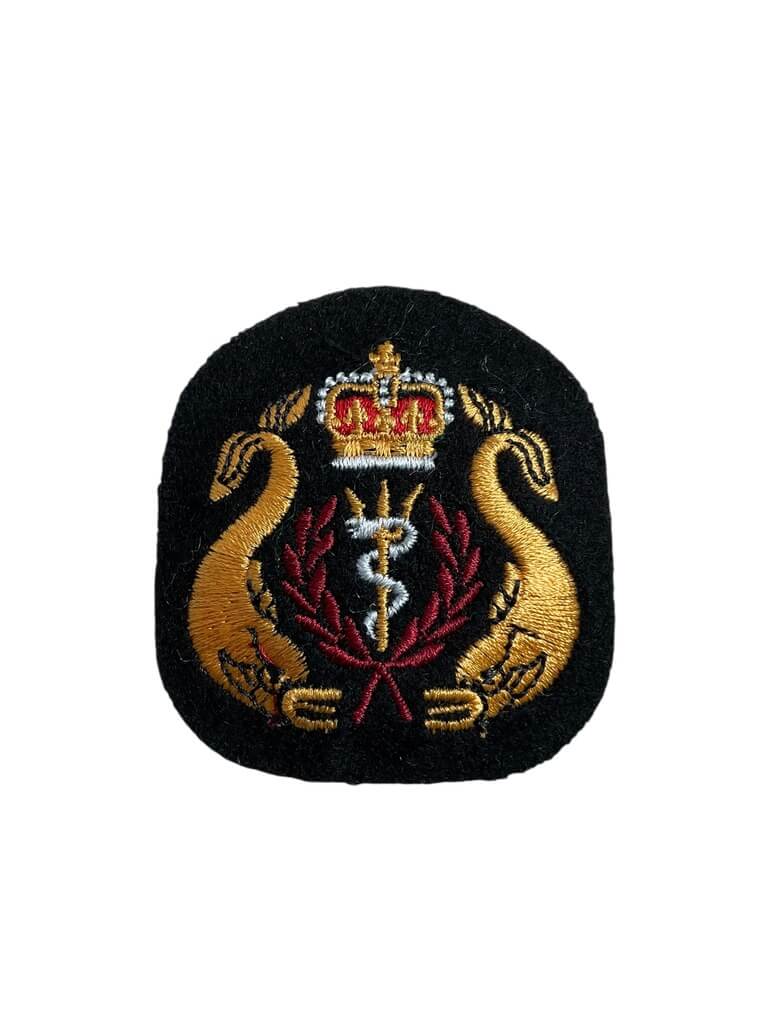 Canadian Forces RCN Navy Diving Medical Officer Cotton Trade Badge Canadian Forces RCN Navy Diving Medical Officer Cotton Trade Badge