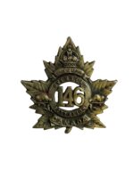 WW1 Canadian CEF 146th Battalion Kingston Cap Badge