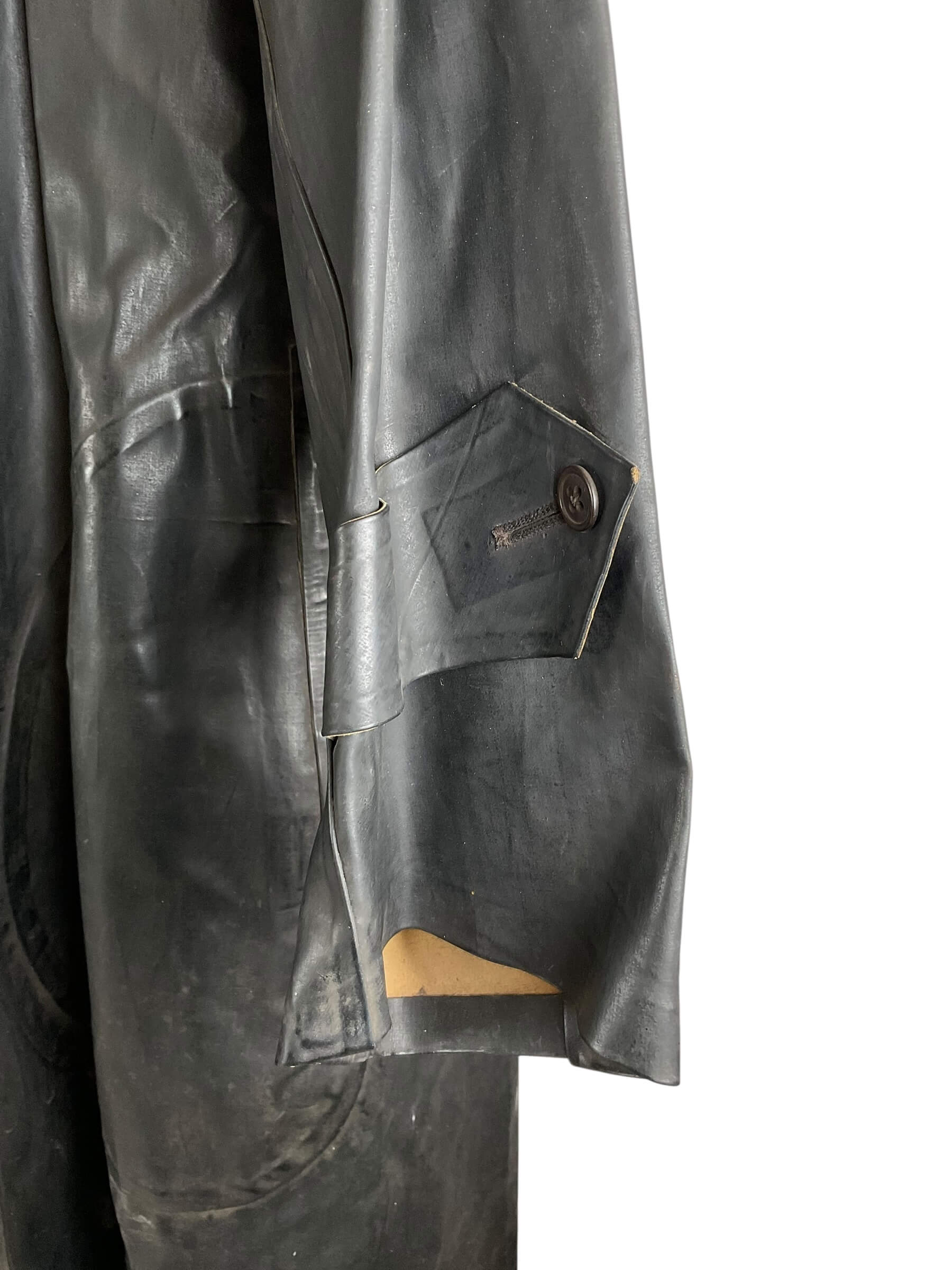 WW2 Canadian Navy Black Slicker Rain Jacket WW2 Canadian Navy Black Slicker Rain Jacket