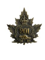 WW1 Canadian CEF 201st Battalion Toronto Light Infantry Cap Badge