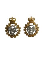Royal Canadian Dental Corps Officers Collars Insignia Pair