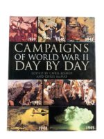 WW2 US British German Campaigns of World War 2 Day By Day Used Hardcover Reference Book