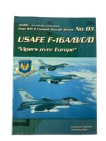 US USAF USAFE F-16A/B/C/D "Vipers over Europe" AirDOC No 3 Used Softcover Reference Book