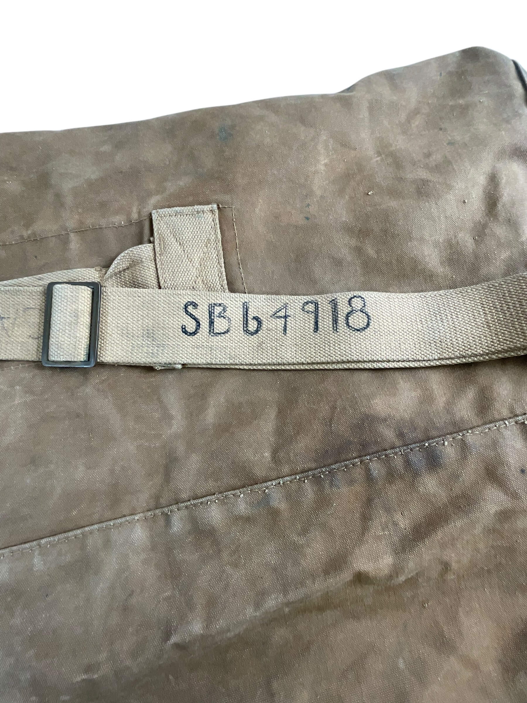 Canadian Army Korean War Khaki Duffel Bag Dated 1952 Named and Numbered Canadian Army Korean War Khaki Duffel Bag Dated 1952 Named and Numbered