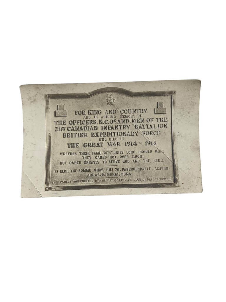 WW1 Canadian CEF 21st Battalion Postcard 5.5 X 3.5 Inches WW1 Canadian CEF 21st Battalion Postcard 5.5 X 3.5 Inches