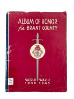 WW2 Canadian Album of Honor for Brant County Used Softcover Reference Book