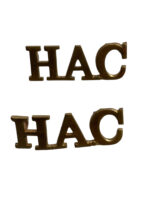 WW2 British Honourable Artillery Company HAC Shoulder Titles Insignia Pair