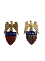 US Army DUI Distinctive Uniform Insignia Aide Lieutenant General Badge Pins Pair US Army DUI Distinctive Uniform Insignia Aide Lieutenant General Badge Pins Pair