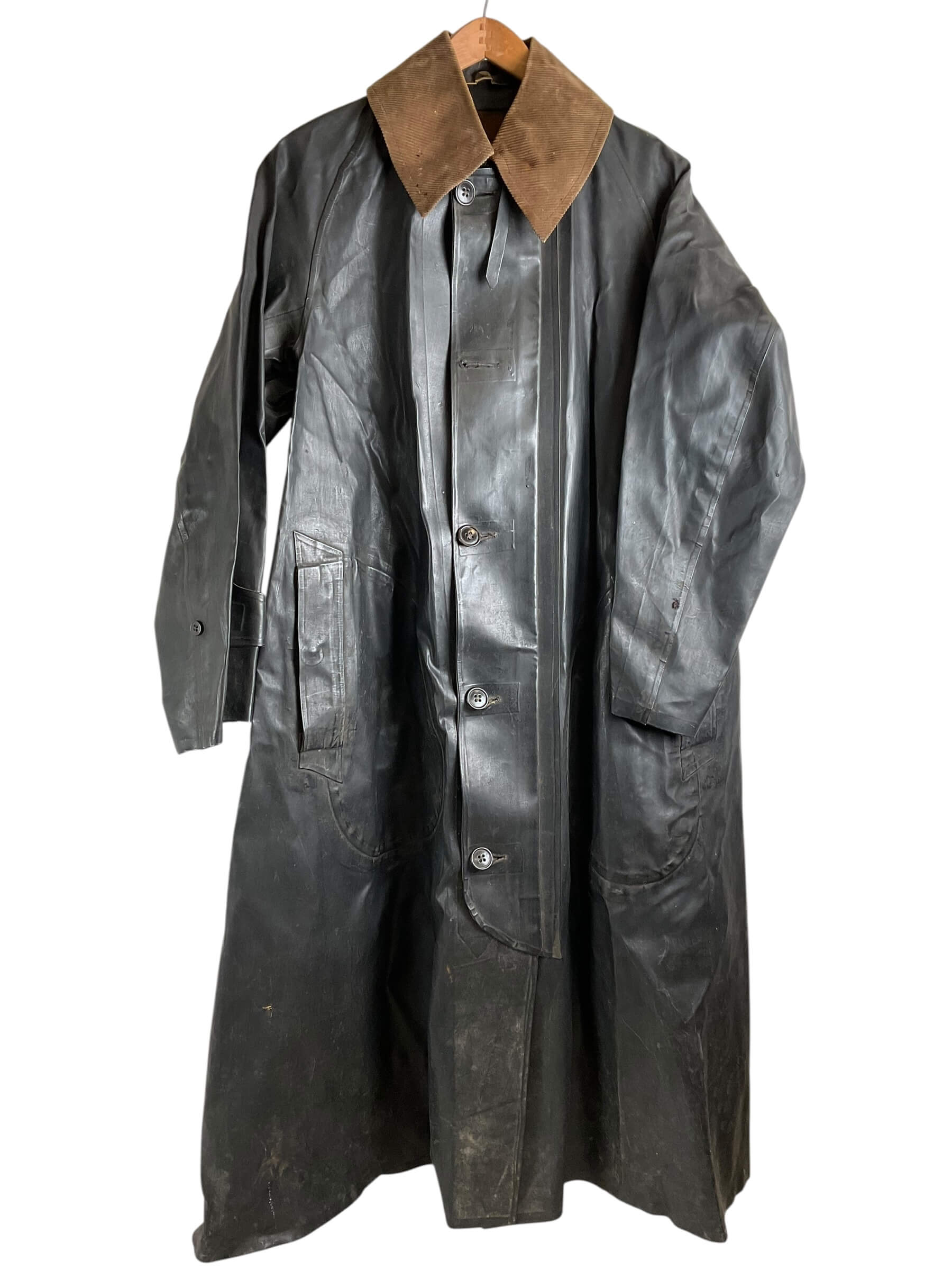 WW2 Canadian Navy Black Slicker Rain Jacket WW2 Canadian Navy Black Slicker Rain Jacket