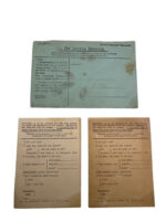 WW1 British REF Field Service Blank Postcard