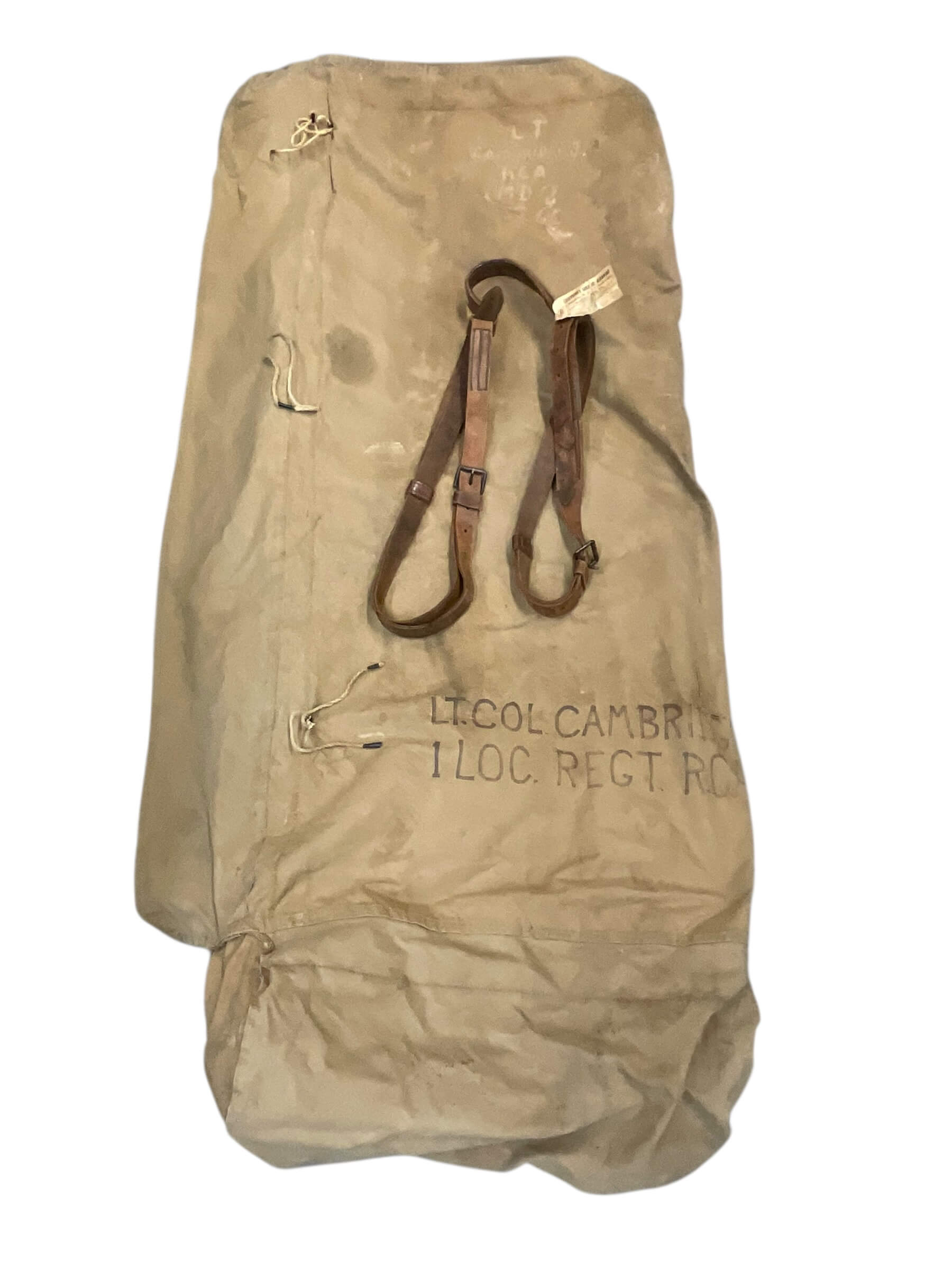 WW2 Canadian Officers Sleeping Bag Named Commanding Officer RCA WW2 Canadian Officers Sleeping Bag Named Commanding Officer RCA