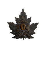 WW1 Canadian CEF 204th Battalion Toronto Beavers Cap Badge
