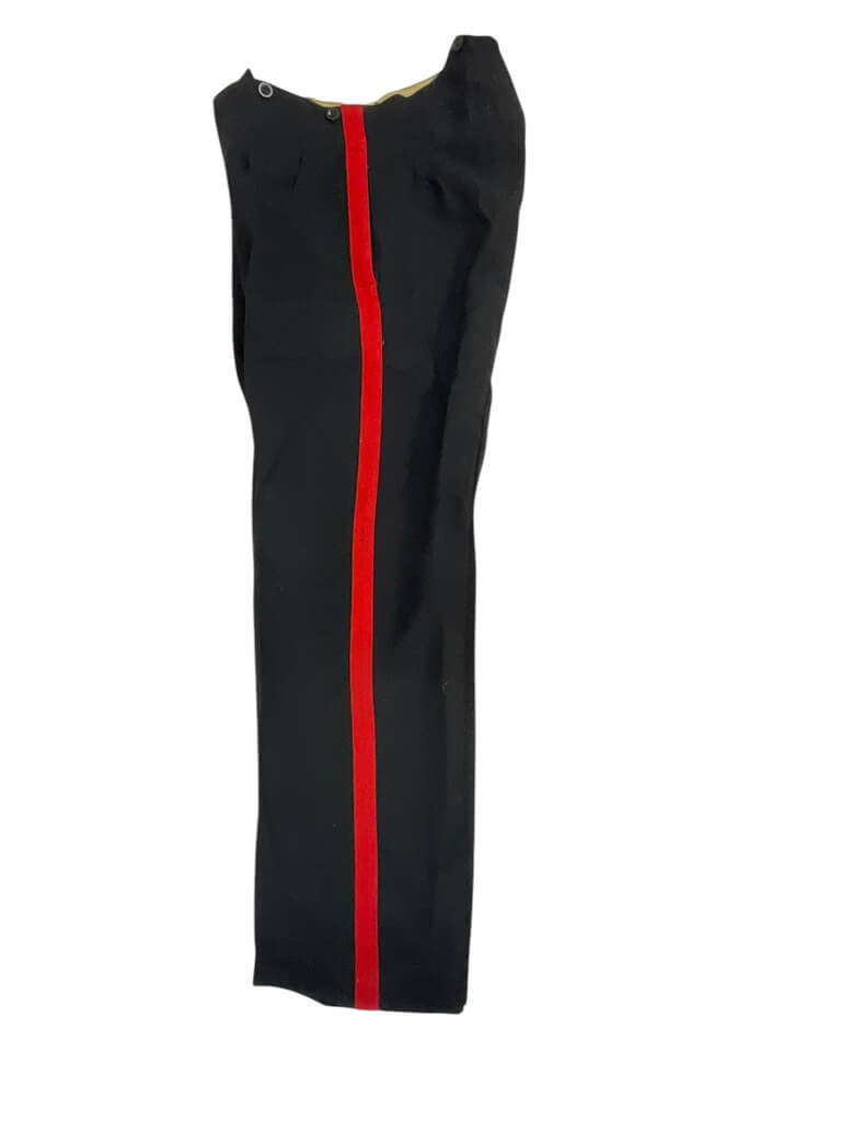 British Army Dress Blue Trousers Dated 1955 Size 25 Waist 33 Inches Inseam 31 Inches British Army Dress Blue Trousers Dated 1955 Size 25 Waist 33 Inches Inseam 31 Inches