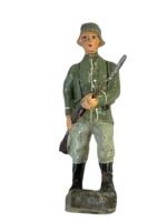 WW2 German Army Heer Rifleman Marching Elastolin Toy Soldier 12