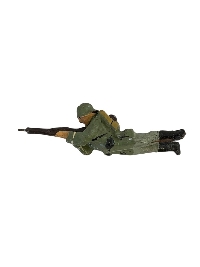 WW2 German Army Heer Rifleman Prone Shooting Elastolin Toy Soldier 2 WW2 German Army Heer Rifleman Prone Shooting Elastolin Toy Soldier 2