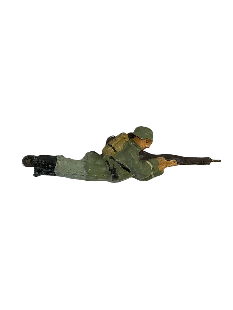 WW2 German Army Heer Rifleman Prone Shooting Elastolin Toy Soldier 2 WW2 German Army Heer Rifleman Prone Shooting Elastolin Toy Soldier 2