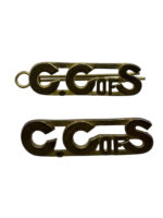 Canadian Corps of Signals Shoulder Title Insignia Pair Scully Marked Canadian Corps of Signals Shoulder Title Insignia Pair Scully Marked