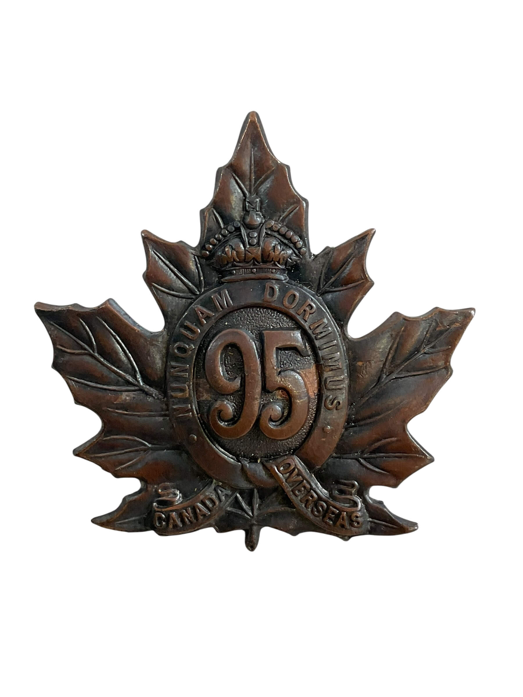 WW1 Canadian CEF 95th Battalion Cap Badge WW1 Canadian CEF 95th Battalion Cap Badge