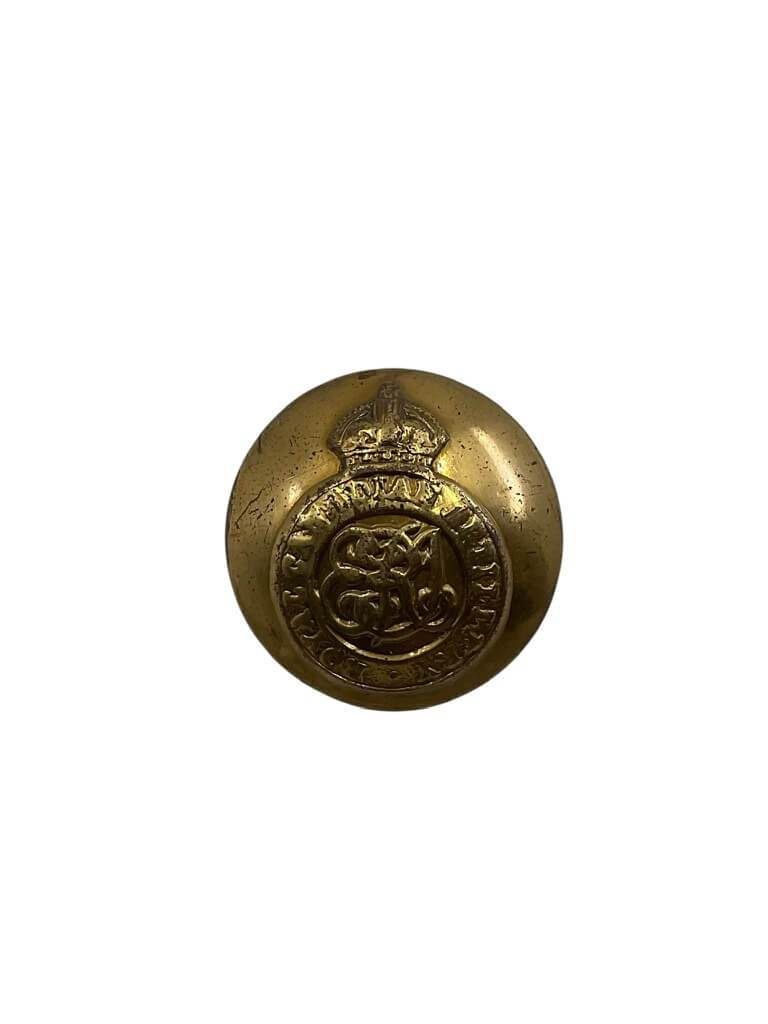 Royal Canadian Artillery Edward the 7th Medium Size Button Royal Canadian Artillery Edward the 7th Medium Size Button