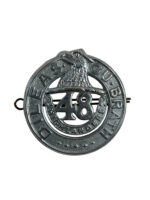 WW2 Canadian 48th Highlanders of Canada Cap Badge Economy Pattern Chromed