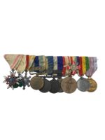 WW1 Japanese Medal Group Full Size X 10 With Wound Badge