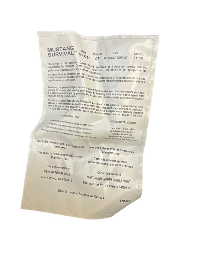 Canadian Forces Navy Mustang Survival Pants Black Size 2XL Canadian Forces Navy Mustang Survival Pants Black Size 2XL