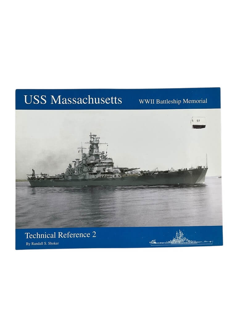 WW2 US USN Navy USS Massachusetts Battleship Memorial Technical Reference No 2 Used Softcover Reference Book WW2 US USN Navy USS Massachusetts Battleship Memorial Technical Reference No 2 Used Softcover Reference Book