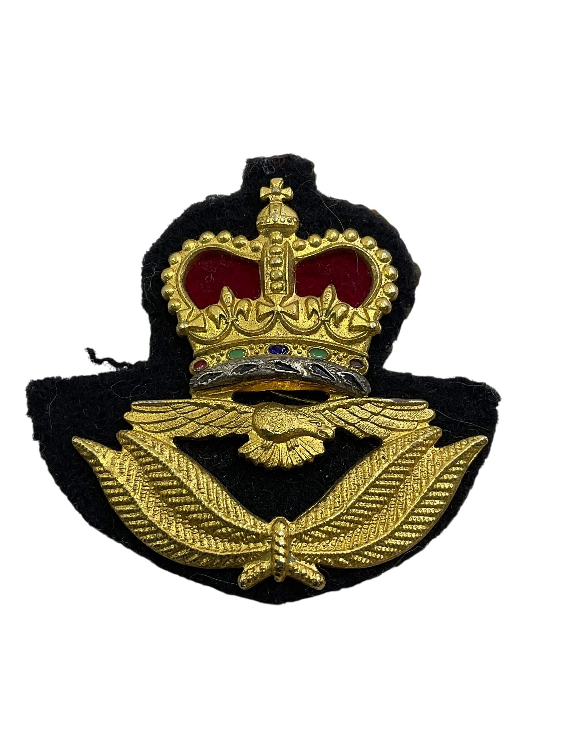 Canadian RCAF Officers Wedge Cap Badge Canadian RCAF Officers Wedge Cap Badge