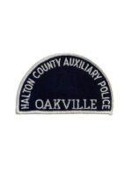 Canadian Ontario Halton County Auxiliary Oakville White Border Police Patch Canadian Ontario Halton County Auxiliary Oakville White Border Police Patch