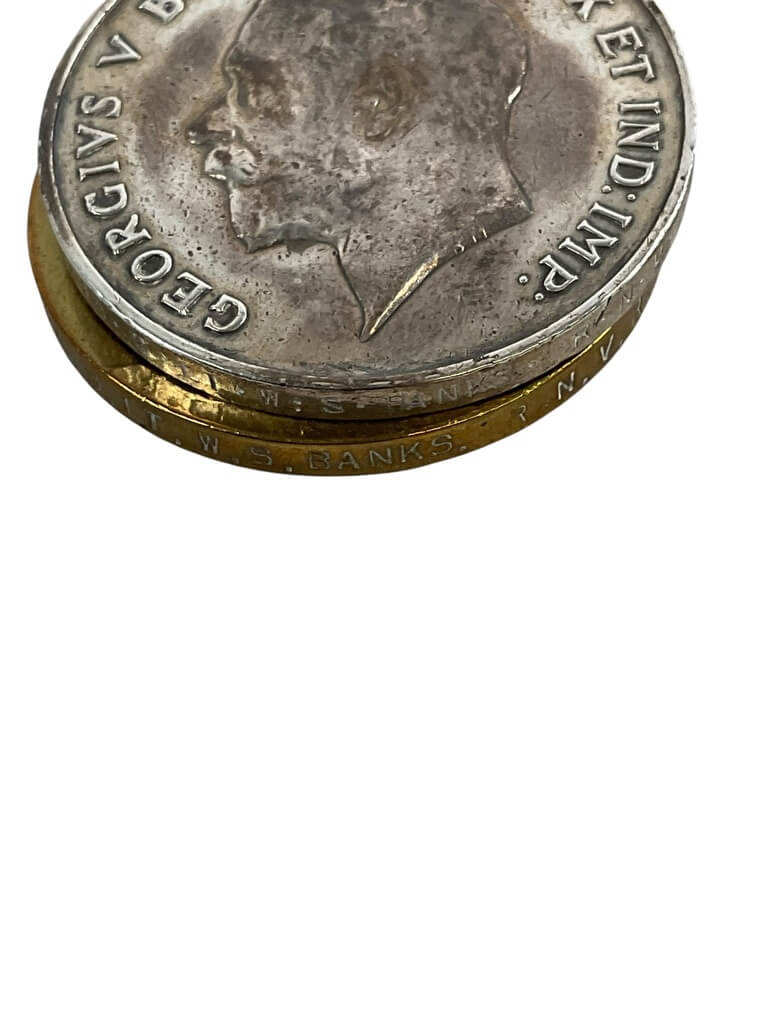 WW1 WW2 Canadian Birks Bar SGT WS Banks RVNR With Paperwork WW1 WW2 Canadian Birks Bar SGT WS Banks RVNR With Paperwork