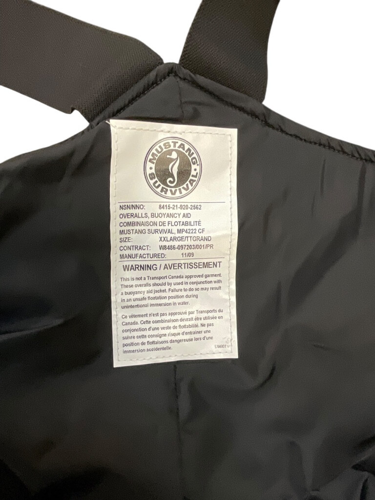 Canadian Forces Navy Mustang Survival Pants Black Size 2XL Canadian Forces Navy Mustang Survival Pants Black Size 2XL