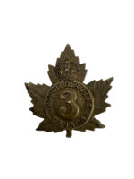 WW1 Canadian CEF 3rd Battalion Mounted Rifles Cap Badge