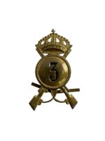 WW2 Italian 3rd Infantry Pith Cap Badge