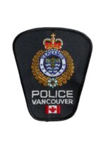 Canadian British Columbia Vancouver Black Border Police Patch