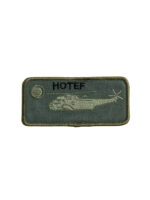 Canadian Forces RCAF Helicopter Hotef Name Tag OD Green Vintage Canadian Forces RCAF Helicopter Hotef Name Tag OD Green Vintage