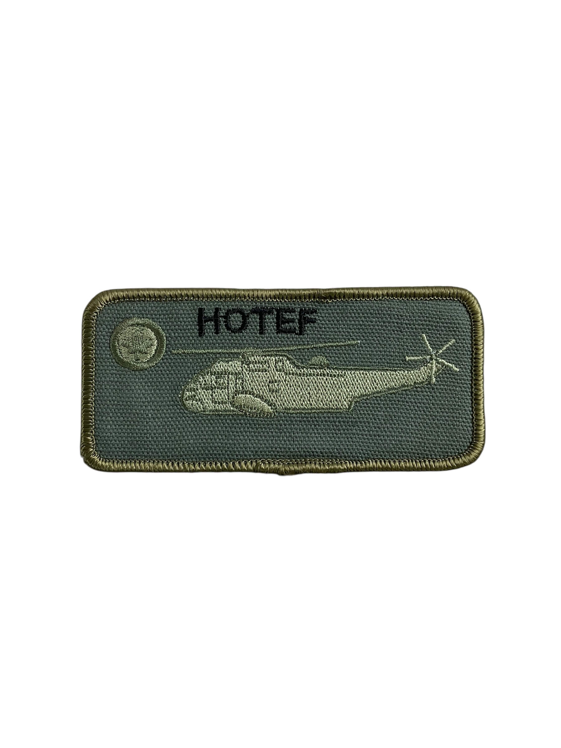 Canadian Forces RCAF Helicopter Hotef Name Tag OD Green Vintage Canadian Forces RCAF Helicopter Hotef Name Tag OD Green Vintage