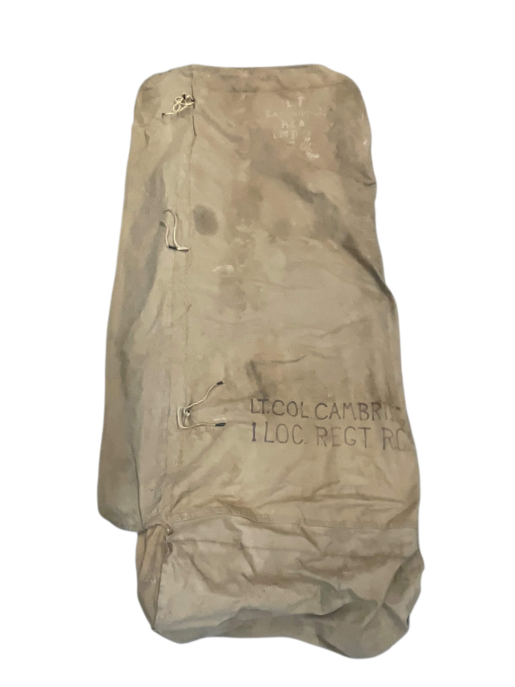 WW2 Canadian Officers Sleeping Bag Named Commanding Officer RCA WW2 Canadian Officers Sleeping Bag Named Commanding Officer RCA