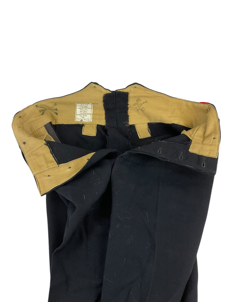 British Army Dress Blue Trousers Dated 1955 Size 25 Waist 33 Inches Inseam 31 Inches British Army Dress Blue Trousers Dated 1955 Size 25 Waist 33 Inches Inseam 31 Inches