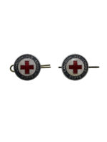 WW2 Canadian Red Cross Officers Collars Insignia Pair