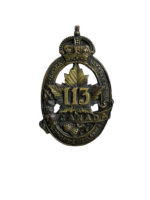 WW1 Canadian CEF 113th Battalion Lethbridge Highlanders Cap Badge