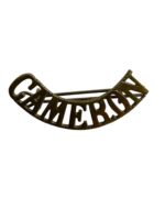 WW1 British BEF Cameron Highlanders Shoulder Title Insignia Single