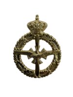 Dutch Netherlands Air Force Commando Staybright Cap Badge